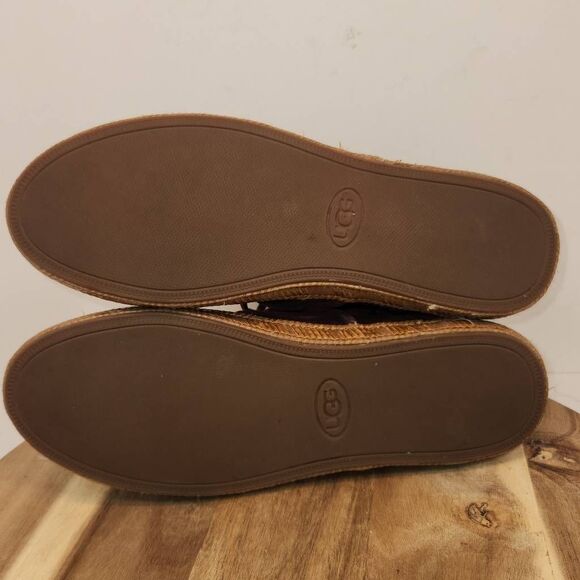 UGG Reid Moccasin Bootie Burgandy Ankle Boots Women's Size 8.5 - Picture 10 of 12